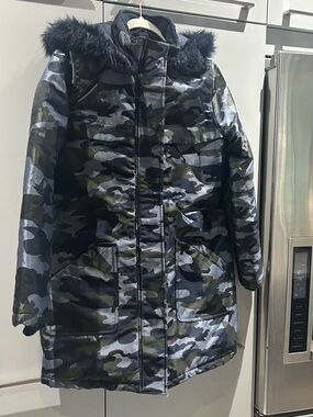 Joe Fresh Navy Jacket with Bright Orange Label